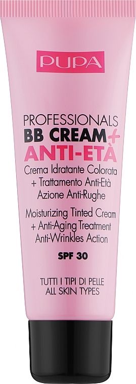 Купити Антивіковий зволожувальний BB-крем Pupa Anti-age BB-Cream SPF30 на Elune.com.ua
