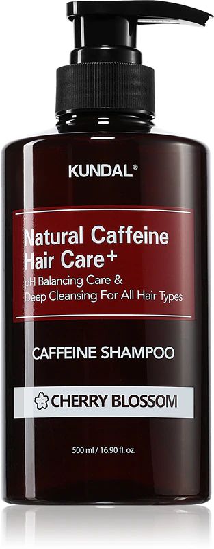 Купити Шампунь проти випадіння «Вишневий Цвіт» Kundal Natural Caffeine & Intensive Scalp Care Shampoo Cherry Blossom на Elune.com.ua