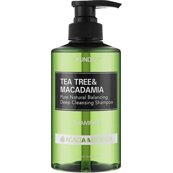 Купити Шампунь балансуючий "Акація Морінга" Kundal Tea Tree & Macadamia Deep Cleansing Shampoo Acacia Moringa на Elune.com.ua