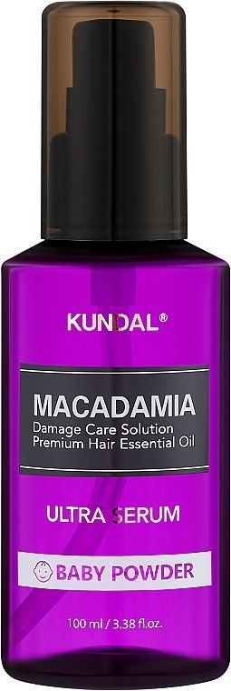 Купити Сиворотка для волосся зволожуюча "Дитяча присипка" Kundal Macadamia Ultra Hair Serum Baby Powder на Elune.com.ua