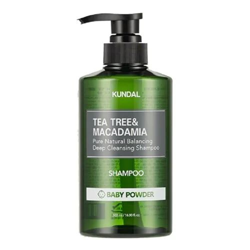 Купити Шампунь балансуючий "Дитяча Присипка" Kundal Tea Tree & Macadamia Deep Cleansing Shampoo Baby Powder на Elune.com.ua