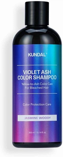 Купити Шампунь проти жовтизни для білявок Kundal Violet Ash Color Shampoo Jasmine Woody на Elune.com.ua
